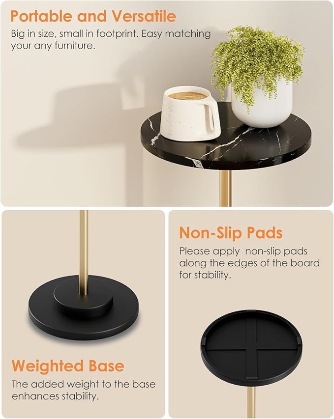 Round Side Table, Small Drink Table - Image 6
