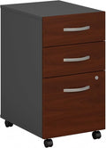 Bush Business Furniture Series C 3 Drawer Mobile File Cabinet in Hansen Cherry by BushBusinessFurniture