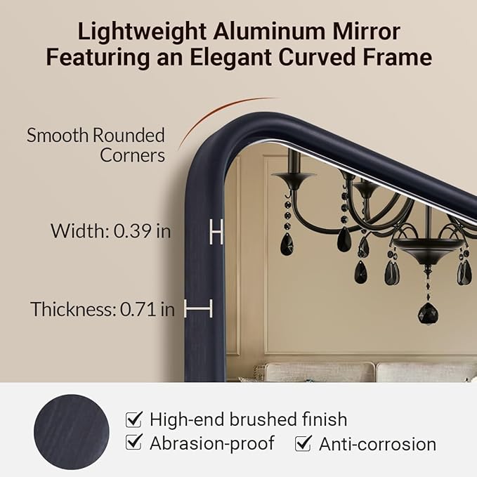 ANDY STAR Pivot Mirror, Hangs Vertically Farmhouse Style - Image 7