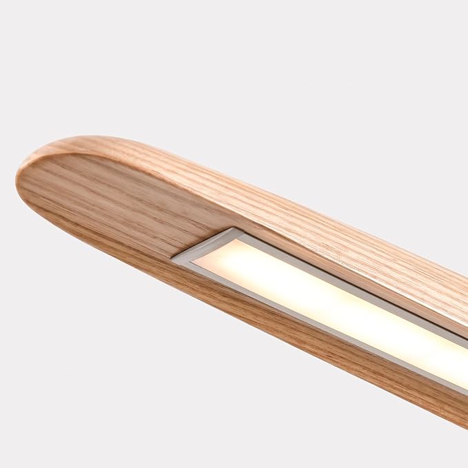 59" 40W Wood LED Linear Pendant Light Fixture Led Dining Room Light Dimmable - Image 6