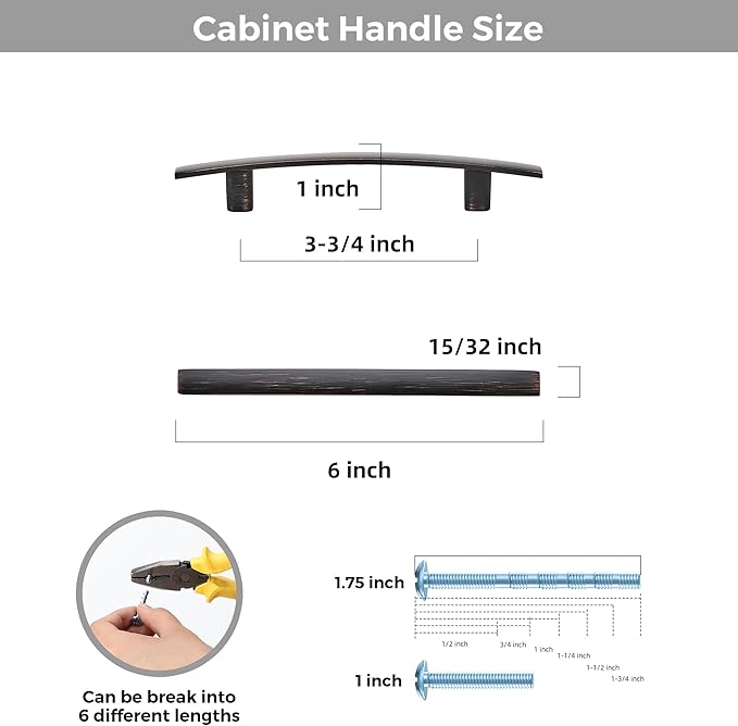 25 Pack Cabinet Handles 3.75" Hole Center - Image 3