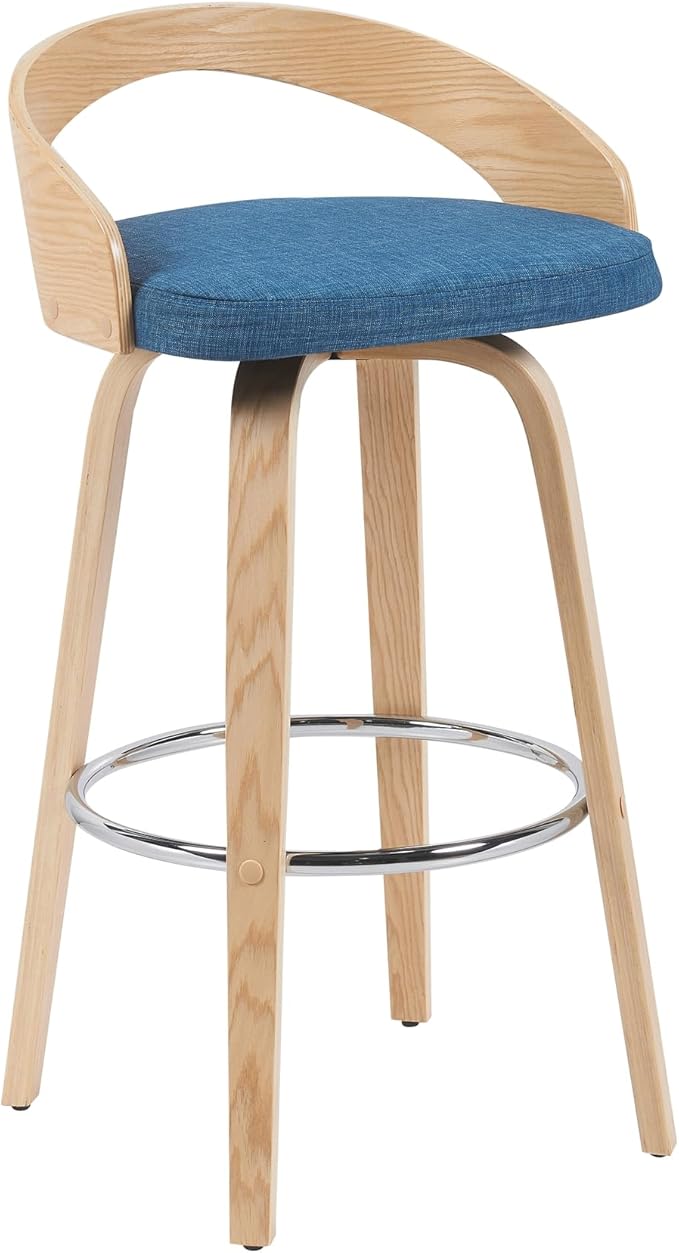 Sonia Modern Swivel Bar Height Stool - Image 2