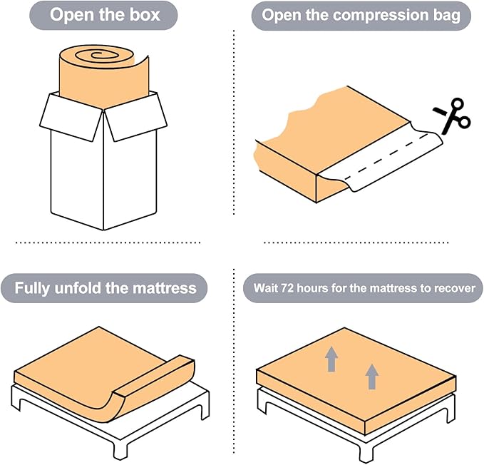 Tiita Japanese Floor Mattress Futon Mattress 4” Thick Folding Roll Up Sleeping - Image 8