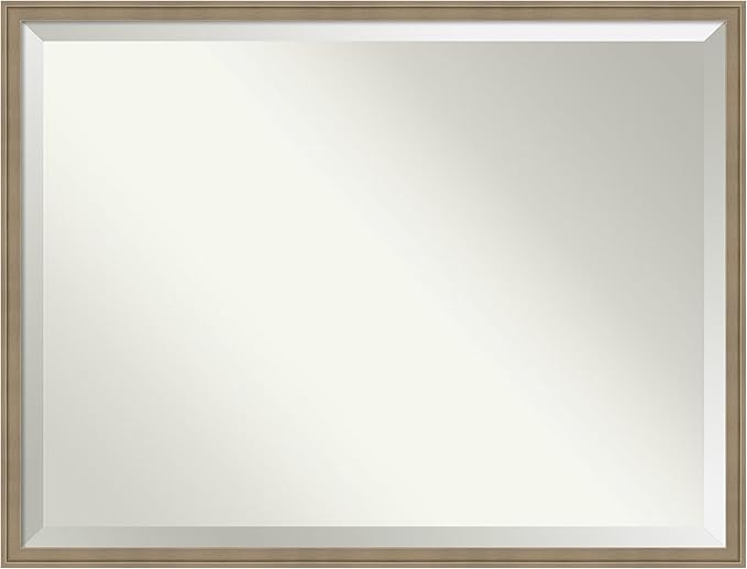 Amanti Art Brown Bathroom Mirror by AmantiArt