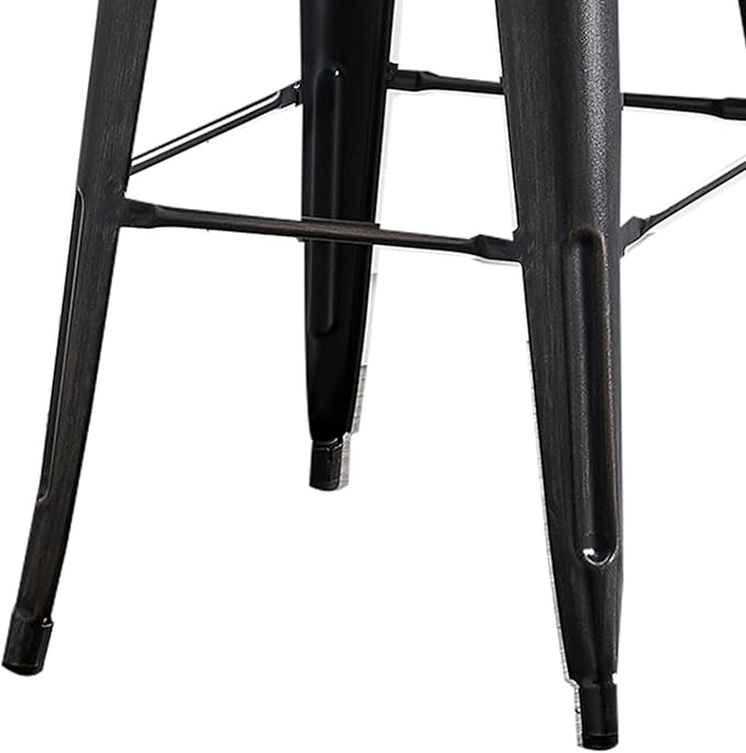 AC Pacific 30” Metal Barstool Set of 4 – Country Rustic Style - Image 8