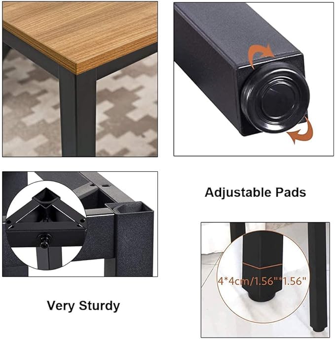 BIBOC 24X55 inches Computer Desk/Dining Table, Office Desk, Composite Wood - Image 5