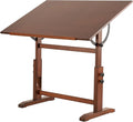 VISWIN Wood Drafting Table for Adults, Solid Pine Wood Artist Desk for Drawing by VISWIN