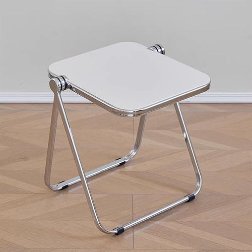 16.2" × 14.1" Acrylic Folding Table, Small Lightweight End Table - Image 2