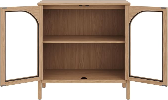 Nathan James Mason Modern Farmhouse TV Stand, Free Standing Accent Sideboard - Image 6
