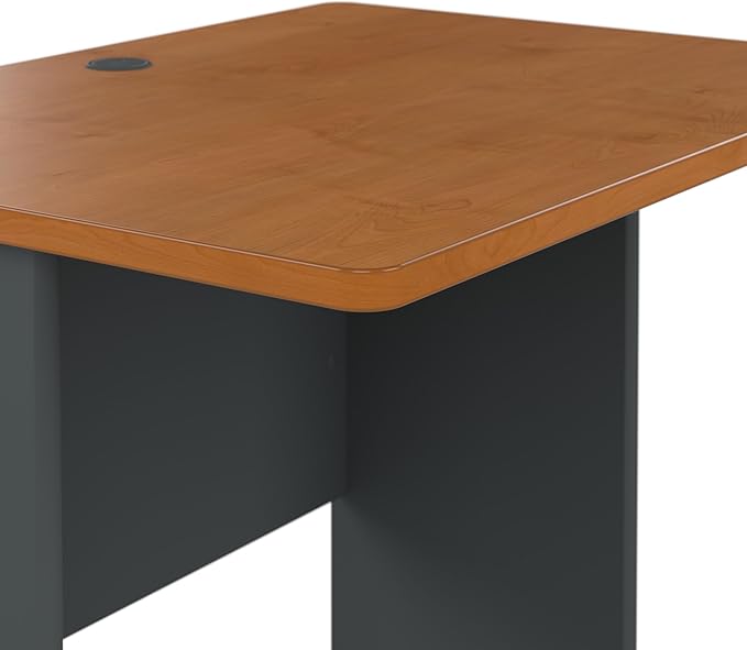 Bush Business Furniture Series A 36W Desk in Natural Cherry and Slate - Image 7