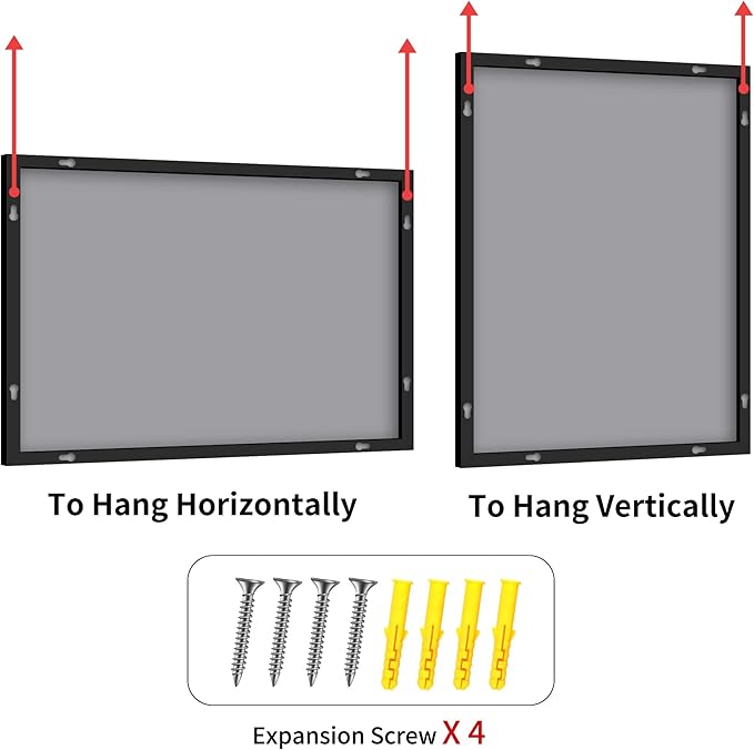 YIROMAN Bathroom Mirror 48"x24", Large Matte Black Bathroom Mirror - Image 9