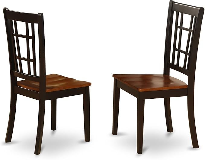 East West Furniture MZNI3-BCH-W 3 Piece Dining Table Set - Image 11