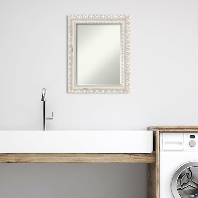Amanti Art White Bathroom Mirror - Image 5