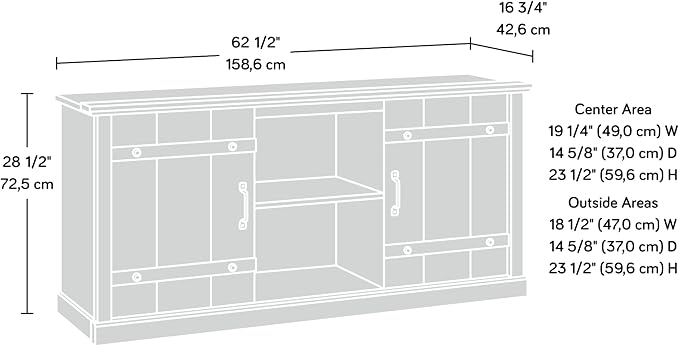 Sauder Misc Entertainment Farmhouse TV Stand, - Image 3