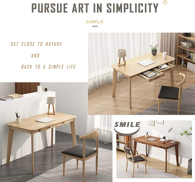 IOTXY Solid Wood Writing Desk - Image 3