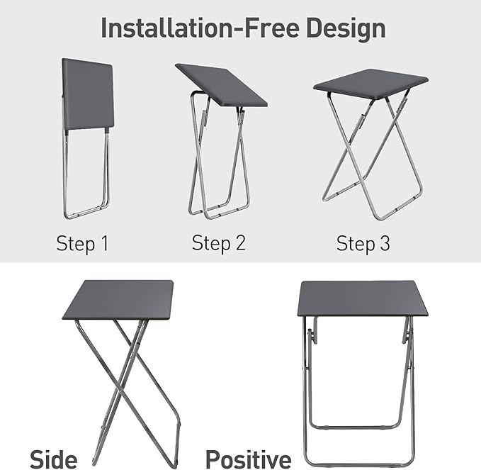 Garden 4 you Folding TV Tray Table TV Dinner Trays Tables - Image 4