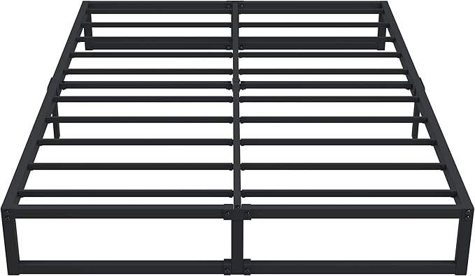 12 Inch Bed Frame Queen Size Heavy Duty Steel Slat Support Metal Platform Queen - Image 7