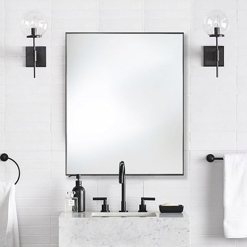 24x36 Inch Black Bathroom Mirror - Image 2