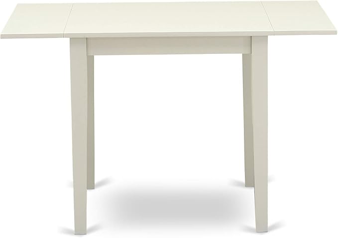 East West Furniture NDVA3-LWH-C 3 Piece Kitchen Table & Chairs Set Contains a - Image 7