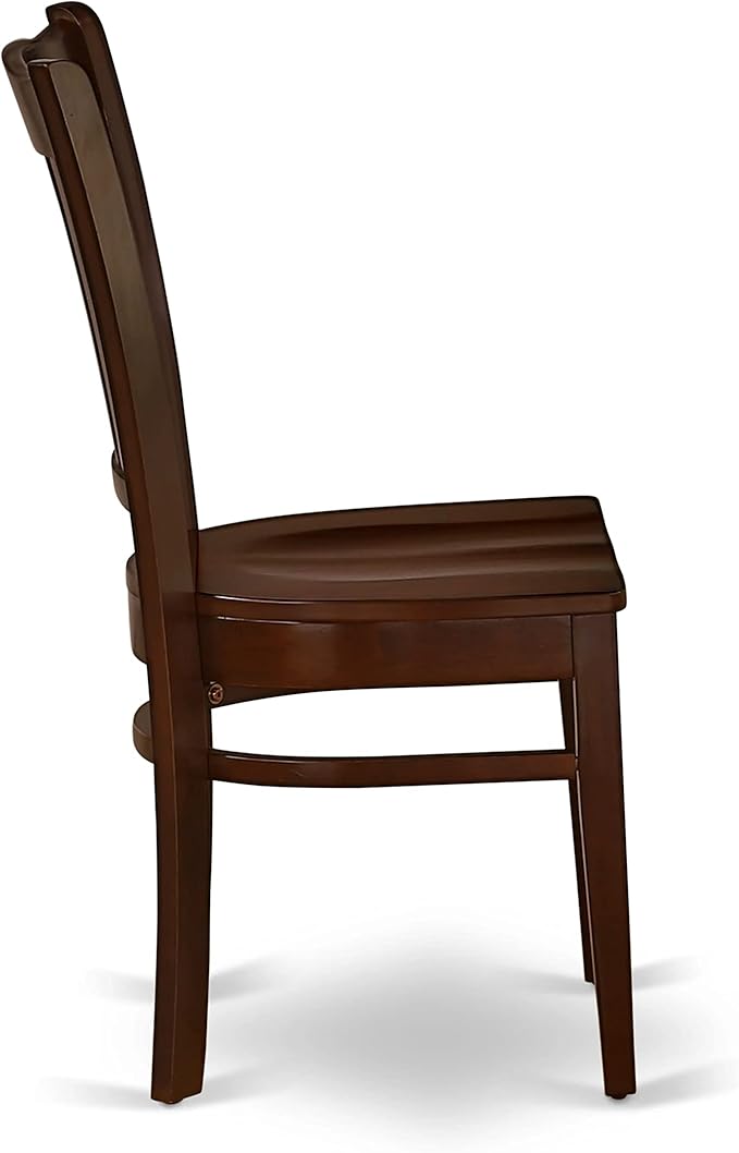 East West Furniture HBGR5-MAH-W 5 Piece Dining Table Set - Image 8