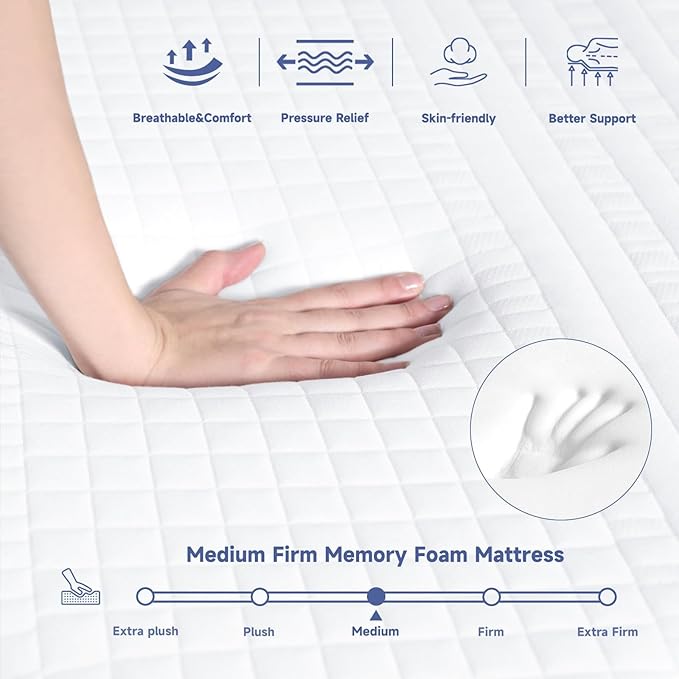 SDHYL King Mattress 14 Inch, Luxury Cooling Gel Memory Foam, Zero Motion - Image 5