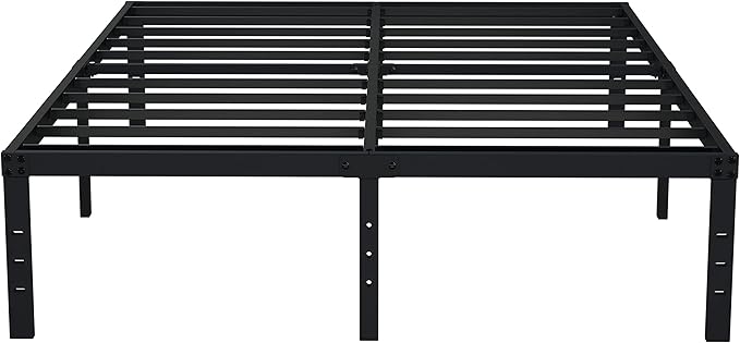 EMODA 16 Inch Black California King Bed Frames Heavy Duty Metal Platform No Box by EMODA