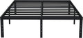EMODA 16 Inch Black California King Bed Frames Heavy Duty Metal Platform No Box by EMODA