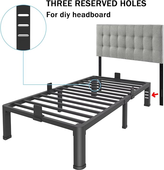 FUIOBYVV 14 Inch Twin Bed Frame - Image 8