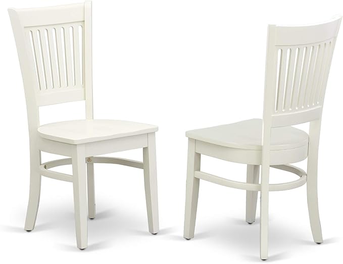 East West Furniture NDVA3-LWH-W 3 Piece Modern Dining Table Set Contains a - Image 5