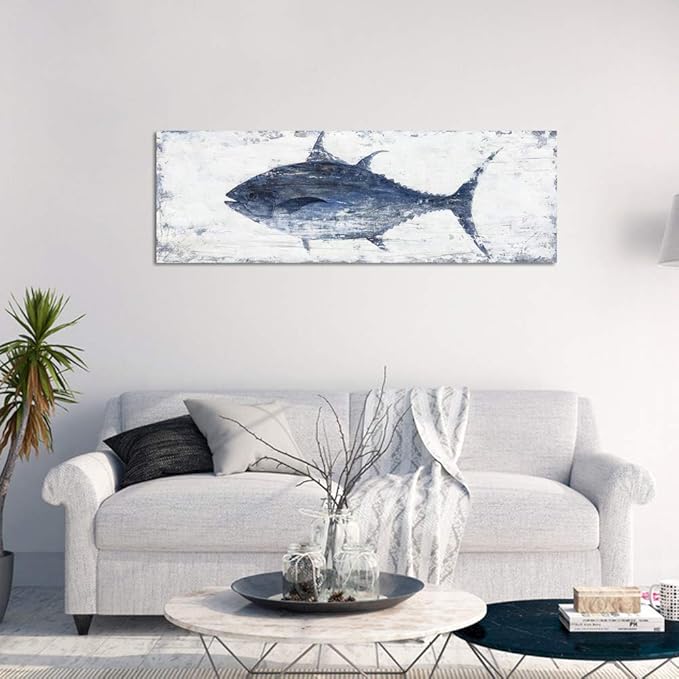 Yihui Arts Canvas Wall Art Abstract Fish Canvas Art- One Panels Nordic - Image 4