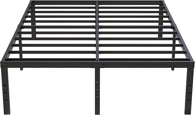 18 Inch King Bed Frame Heavy Duty Metal Platform King Size Bed Frames by Upcanso
