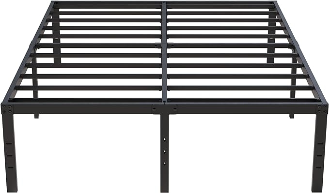18 Inch California King Bed Frames No Box Spring Need, Platform Cal King Bed by Upcanso