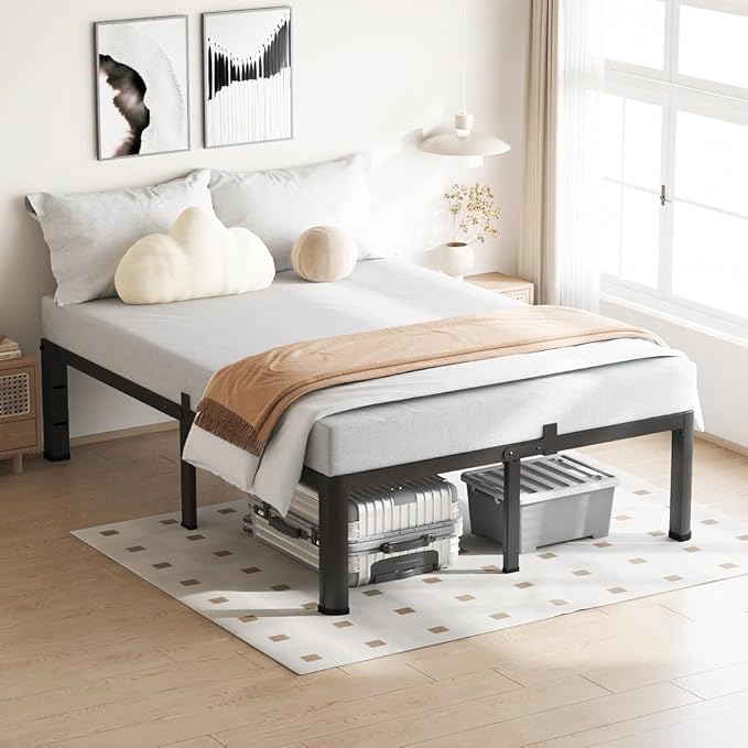 14 Inch King Size Bed Frame, 3500Lbs Heavy Duty Metal Platform - Image 8
