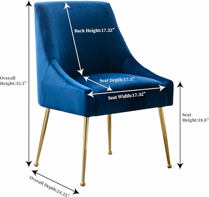 Velvet Dining Chairs, Furniture Collection Modern Contemporary Upholstered - Image 3