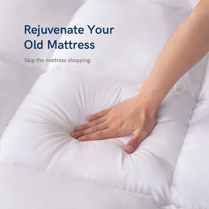 ELEMUSE Cal King Mattress Topper - Image 4