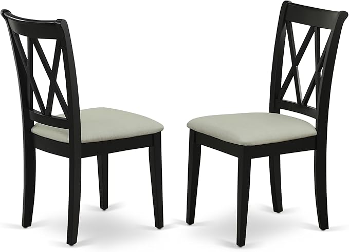 East West Furniture DUCL5-BLK-C 5 Piece Kitchen Table & Chairs Set Includes a - Image 4
