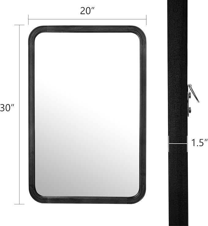 WallBeyond Wood Bathroom Mirror - Image 4