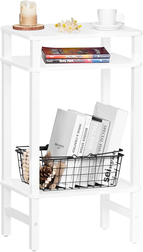 28in Tall Side Table 3-Tier Small Narrow End Table by YUFAM