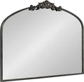 Kate and Laurel Arendahl Ornate Traditional Arched Mirror; 36 x 29; Black; by KateandLaurel