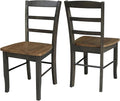 IC International Concepts Set of Two Madrid Ladderback Dining Chairs, by InternationalConcepts