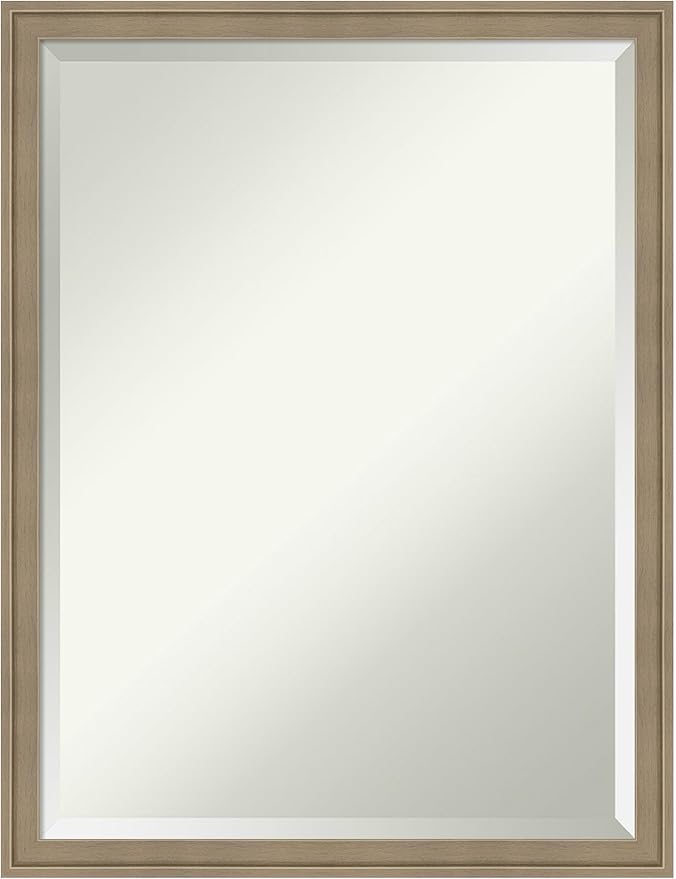 Amanti Art Brown Bathroom Mirror by AmantiArt