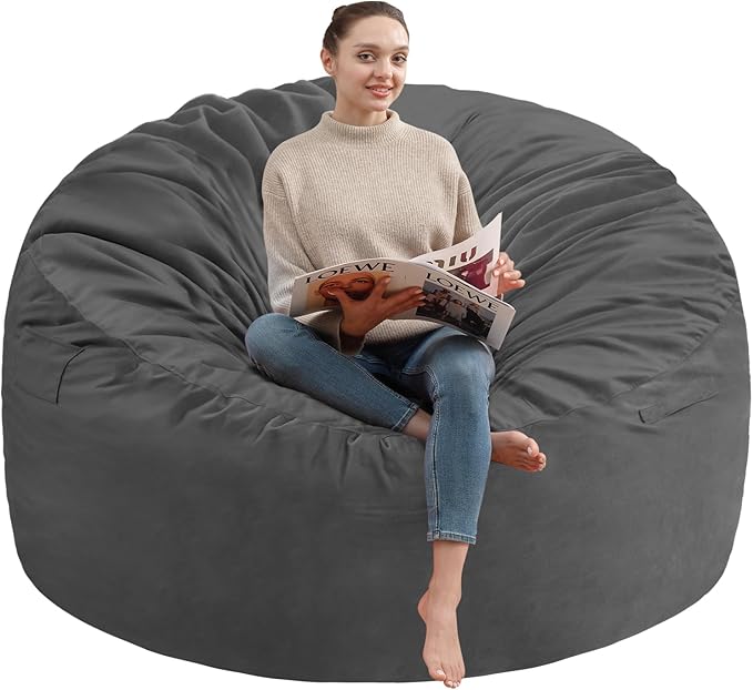6FT Bean Bag Chair, Large Bean Bag Chairs by SIMFLAG