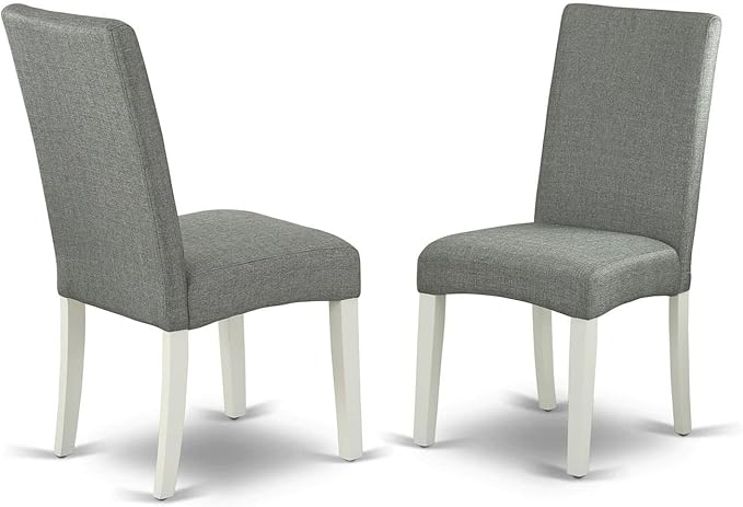 East West Furniture ANDR3-LWH-07 3 Piece Modern Dining Table Set Contains a - Image 3
