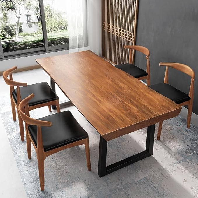 Modern Minimalist Solid Wood Office Desk - Image 4