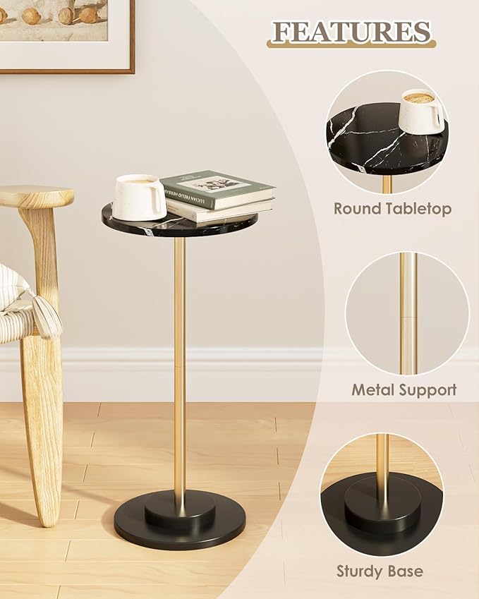 Round Side Table, Small Drink Table - Image 5