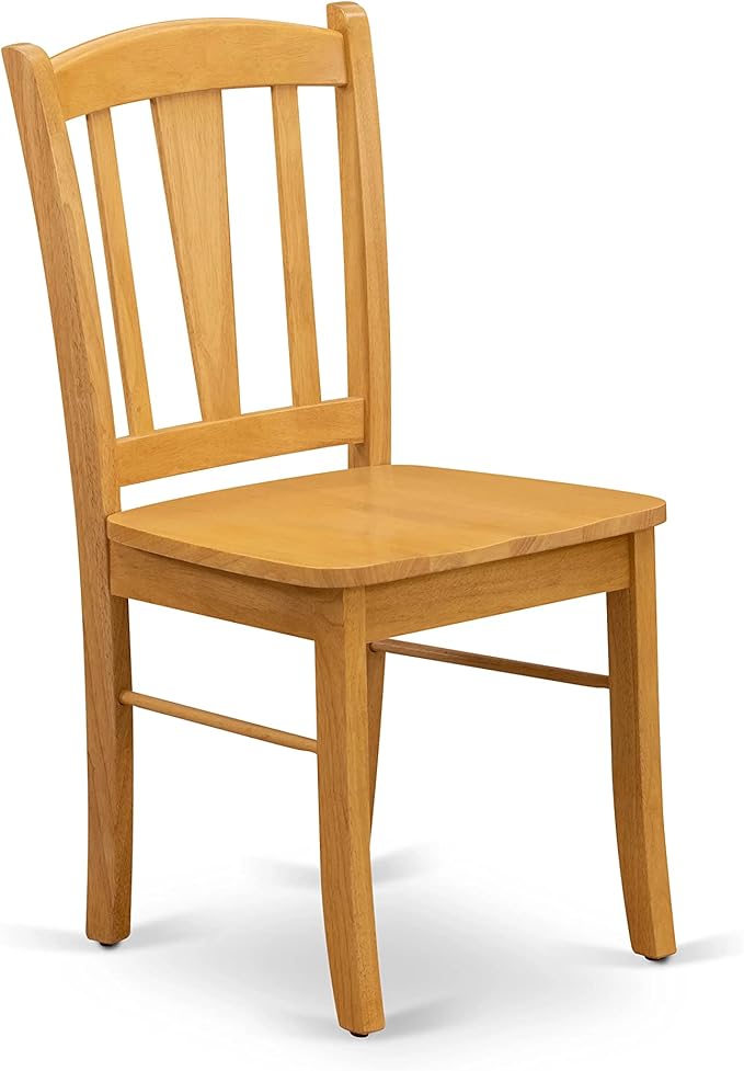 East West Furniture MZDL5-OAK-W 5 Piece Dining Room Table Set Includes a - Image 10
