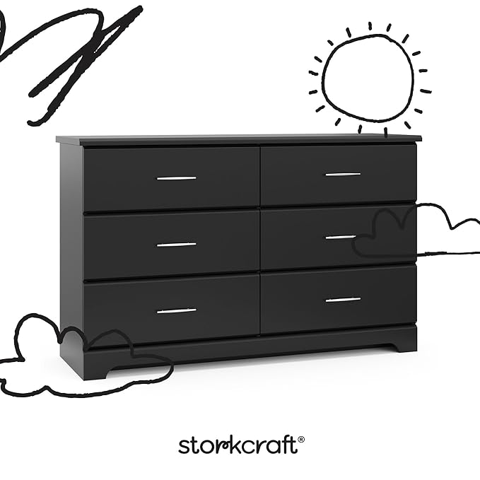 Storkcraft Brookside 6-Drawer Dresser – GREENGUARD Gold Certified, Nursery & - Image 7