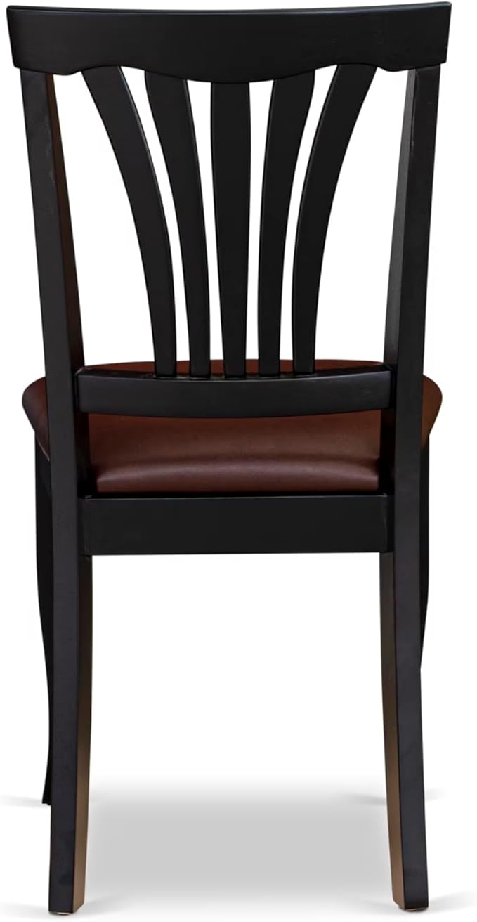 East West Furniture PLAV9-BCH-LC 9 Piece Dining Room Table Set Includes an Oval - Image 13