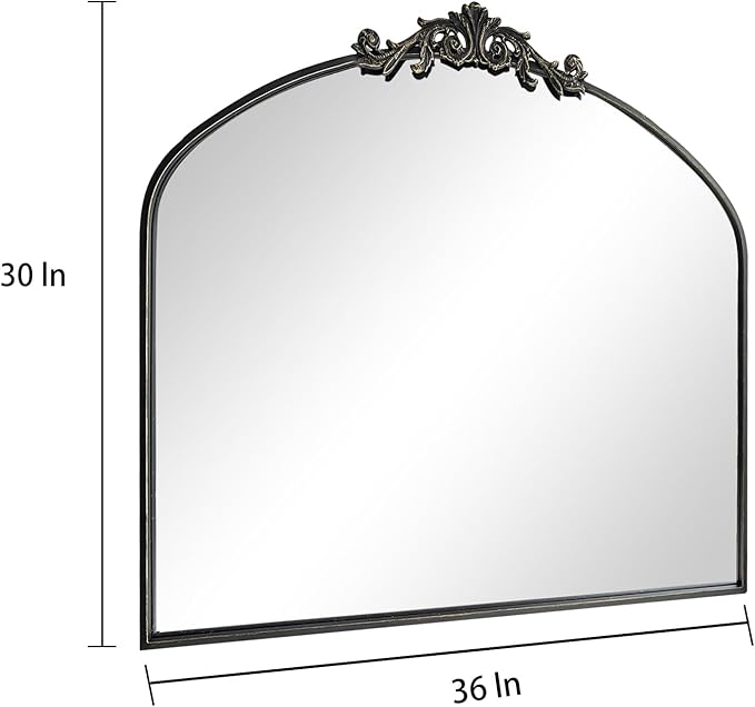 Wall Mirror Window Decorative Traditional Mirrors Antique Arched Farmhouse - Image 7