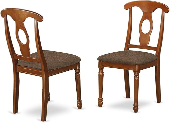 East West Furniture PSNA5-SBR-C 5 Piece Dinette Set - Image 3
